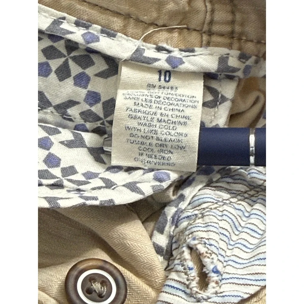 American Eagle Outfitters Cargo Pants Khaki Womens Size 10 Button Fly‎